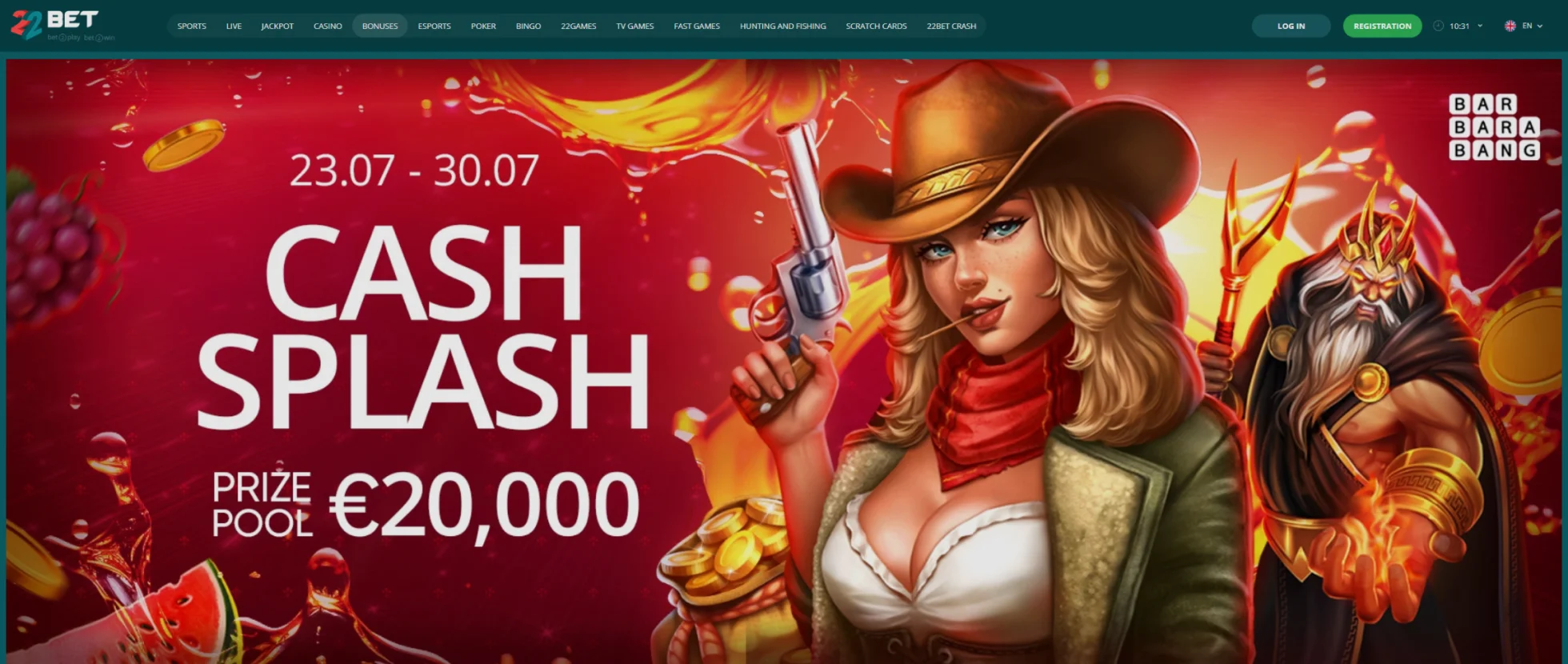 22Bet Casino Splash